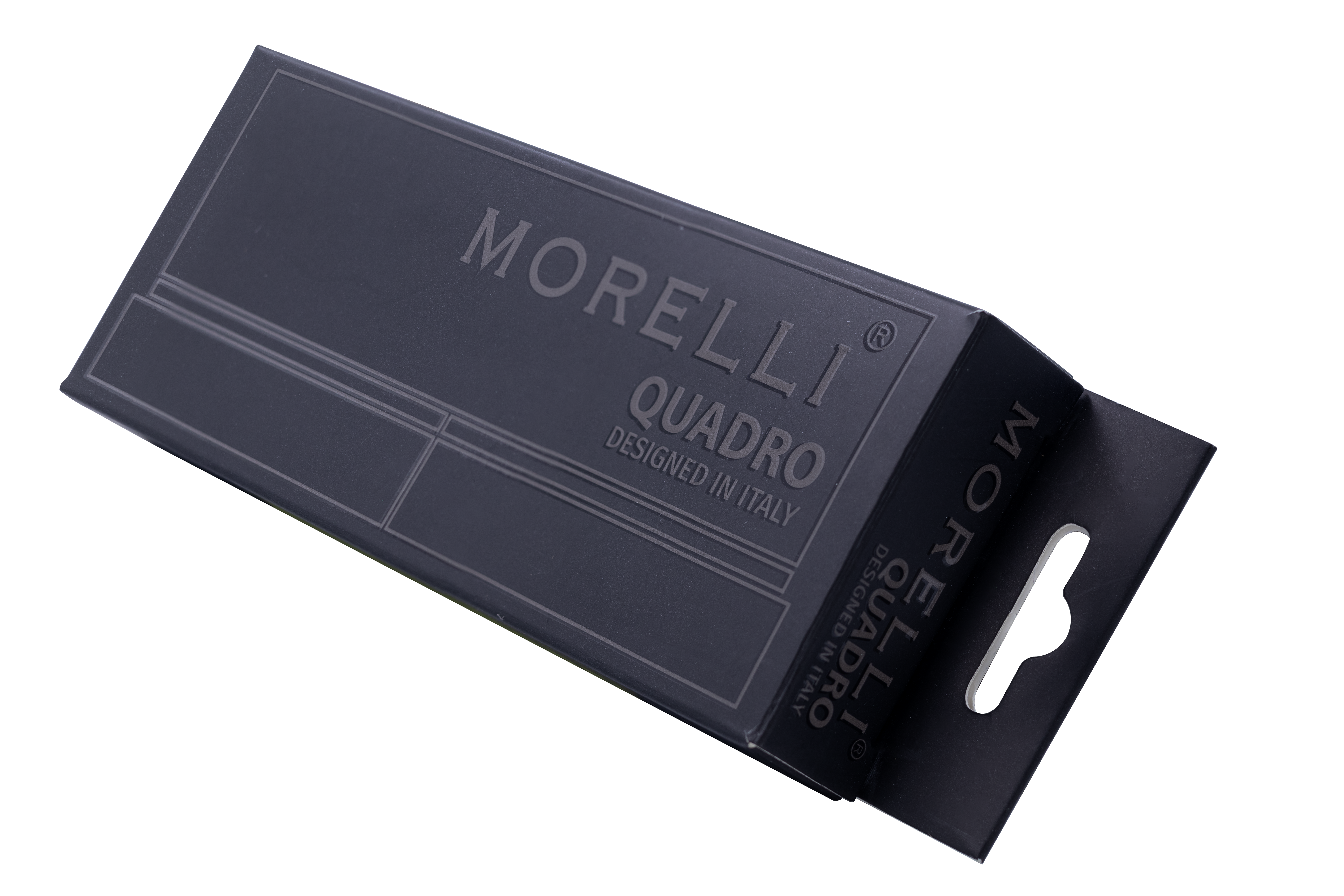 Петля алюминиевая QUADRO-2 BL без врезки на квадратной оси, цвет черный фото morelli Самара
