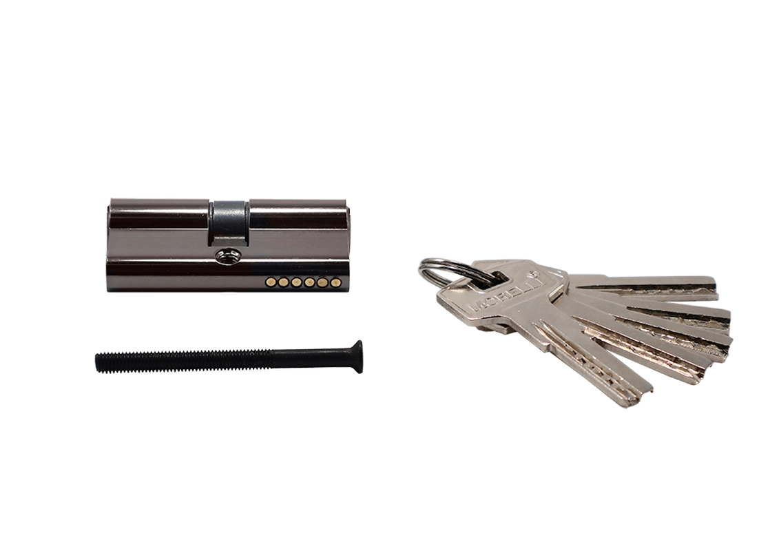 Ключевой цилиндр высокой секретности HS 60C BN (60мм), цвет - черный никель фото купить в Самаре