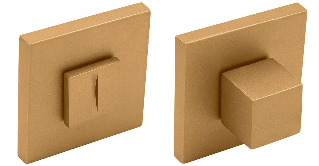 Завертка сантехническая MH-WC-S6 FTG на квадратной розетке 6мм цвет матовое итальянское золото фото купить Самара