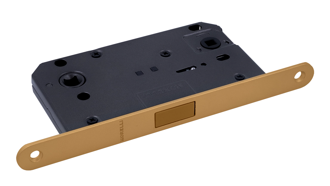 Защелка межкомнатная M1895 FTG магнитная, сантехническая, цвет матовое итальянское золото фото купить Самара