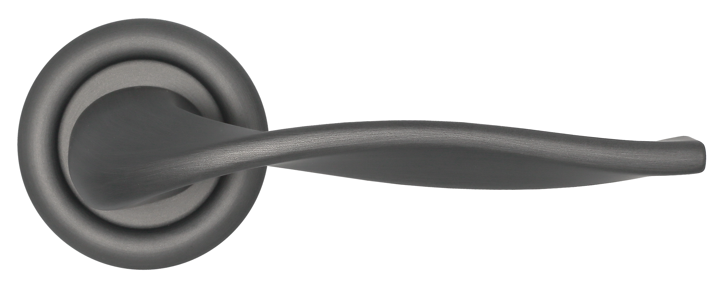 Ручка дверная SKYSCRAPER R7 SST на круглой розетке, цвет Летняя гроза/Summer Storm фото купить в Самаре