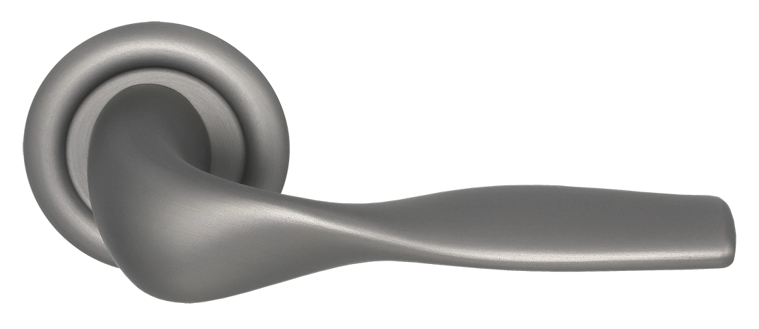 Ручка дверная LVB R7 WF на круглой розетке, цвет Зимняя стужа/Winter Frost фото купить Самара