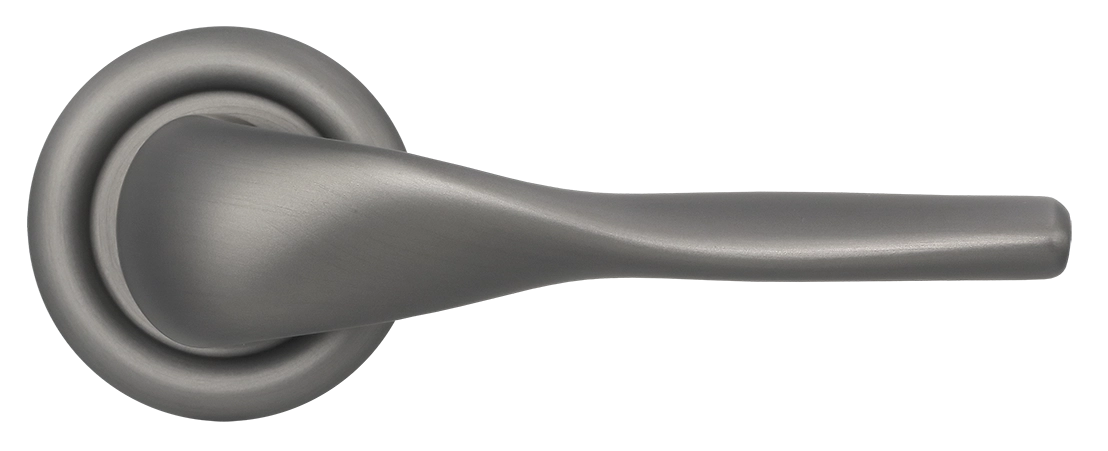 Ручка дверная LVB R7 WF на круглой розетке, цвет Зимняя стужа/Winter Frost фото купить в Самаре