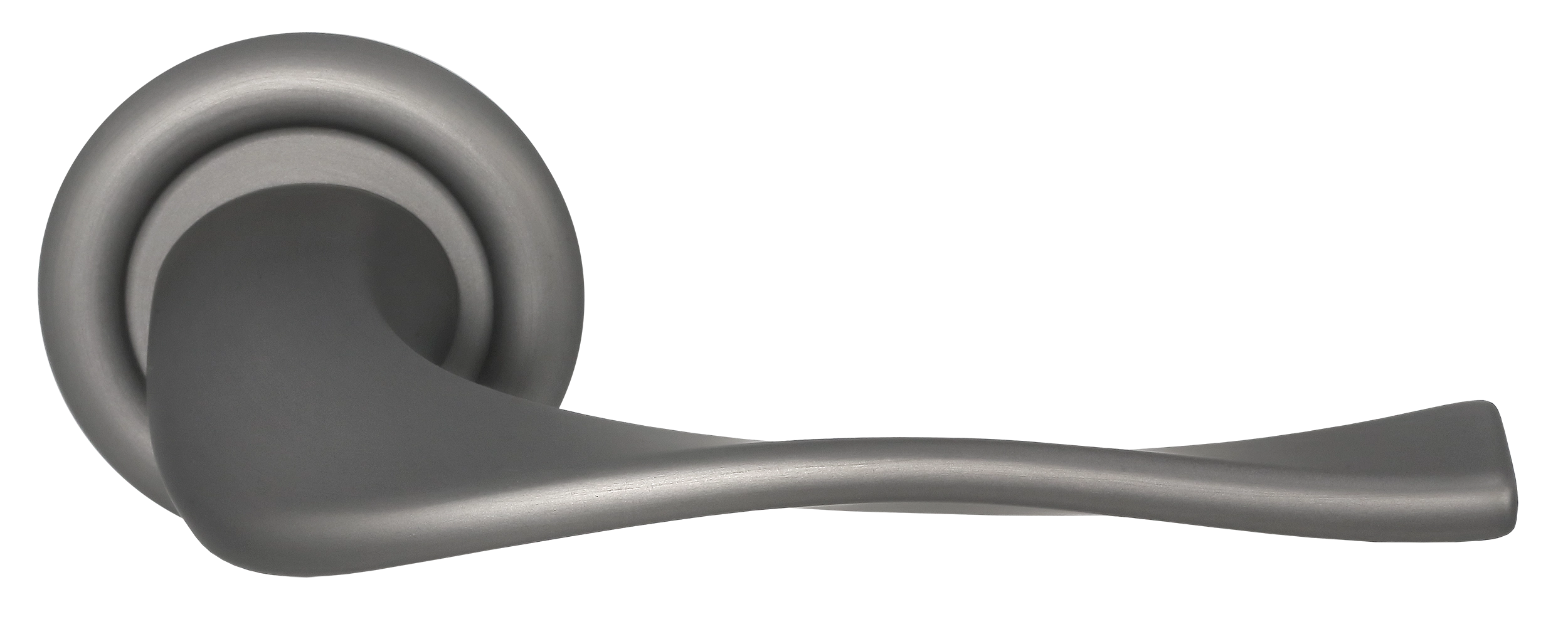 Ручка дверная SKYSCRAPER R7 WF на круглой розетке, цвет Зимняя стужа/Winter Frost фото купить Самара