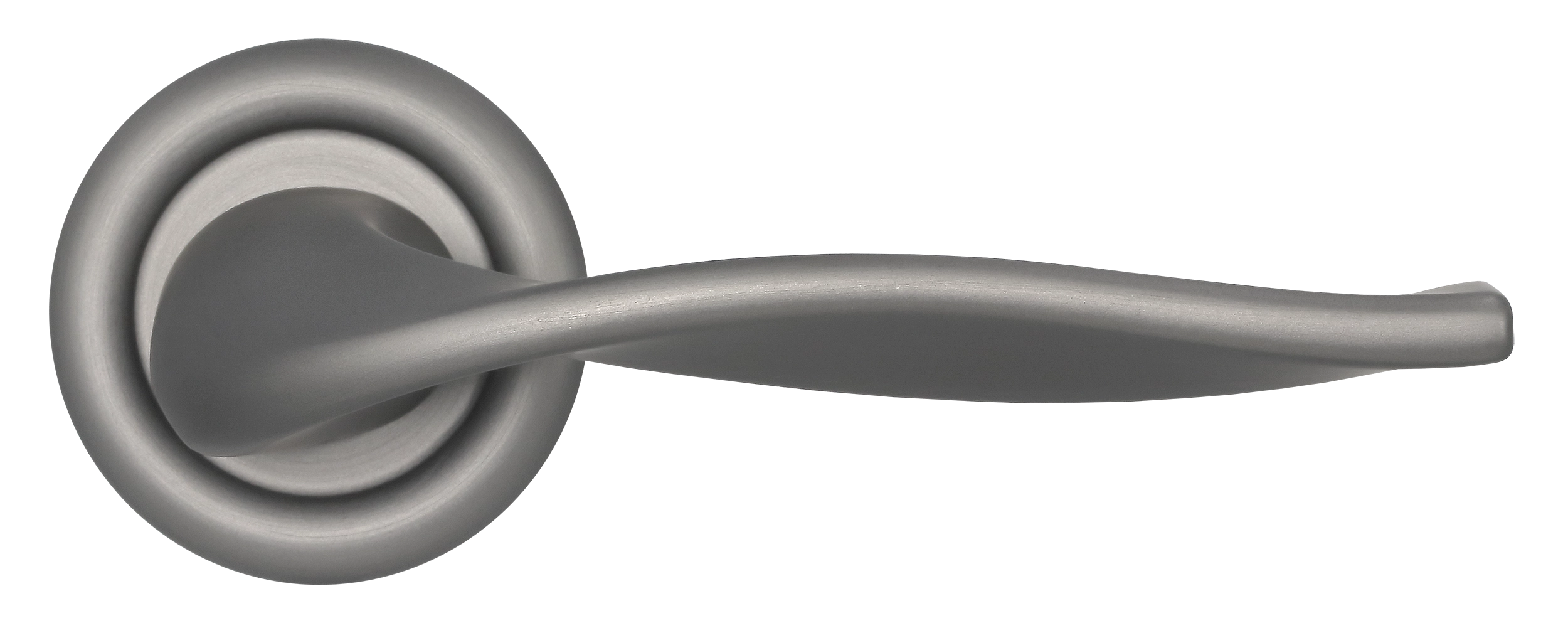 Ручка дверная SKYSCRAPER R7 WF на круглой розетке, цвет Зимняя стужа/Winter Frost фото купить в Самаре