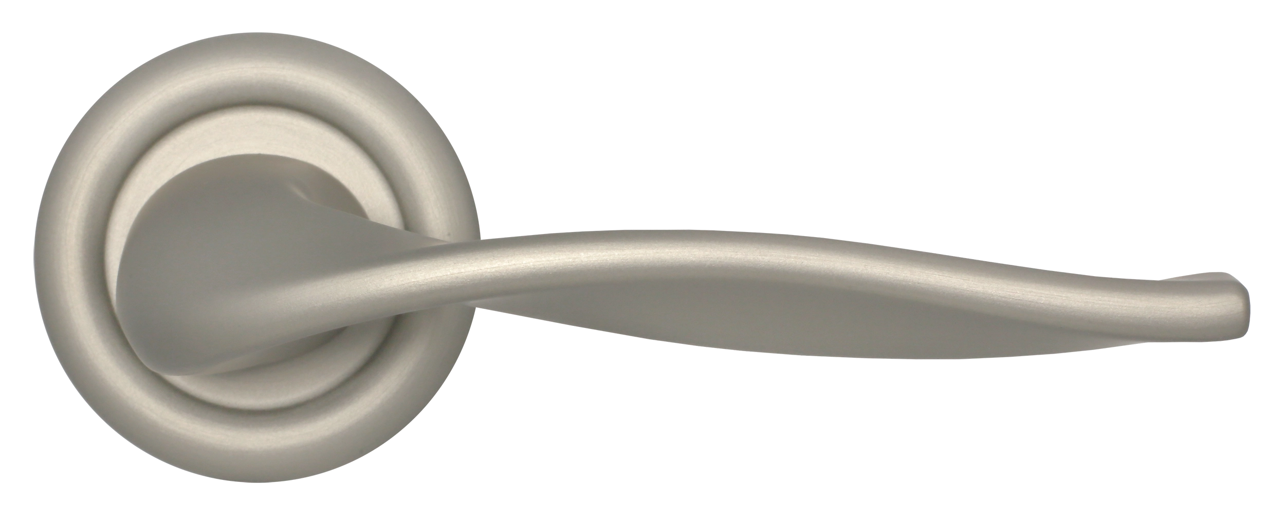 Ручка дверная SKYSCRAPER R7 SMI на круглой розетке, цвет Весенняя дымка/Spring Mist фото купить в Самаре