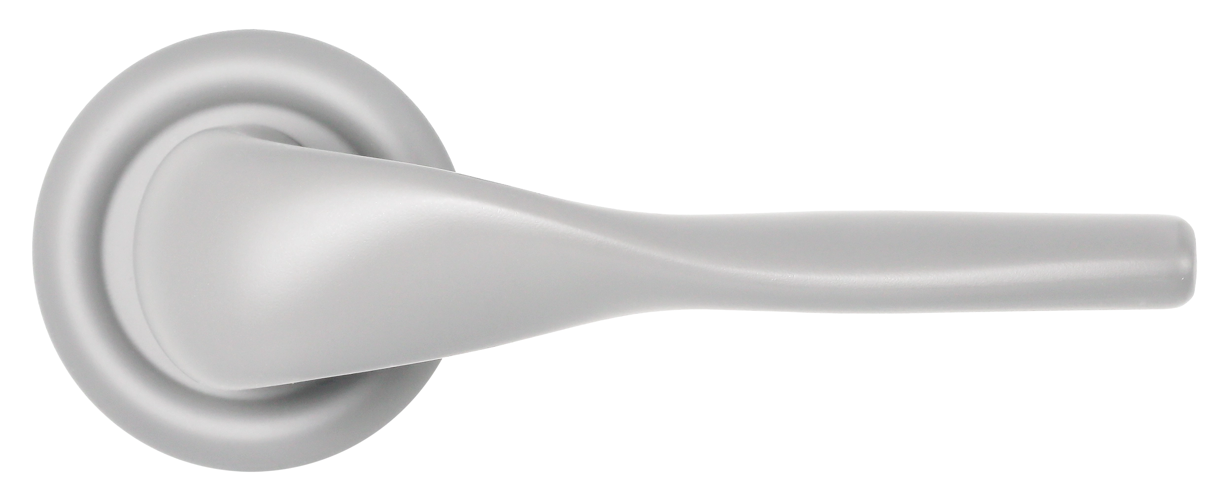 Ручка дверная LVB R7 SSW на круглой розетке, цвет Стокгольмский снегопад/Stockholm Snowfall фото купить в Самаре