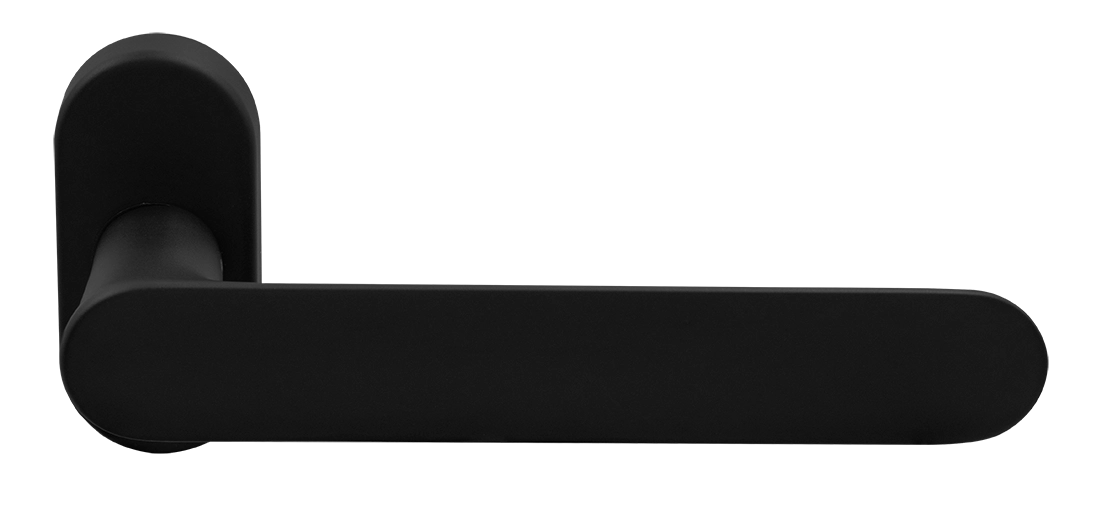 Ручка оконная LE BOAT W1 NERO-ST на прямоугольной розетке, цвет черный soft-touch, латунь фото morelli Самара