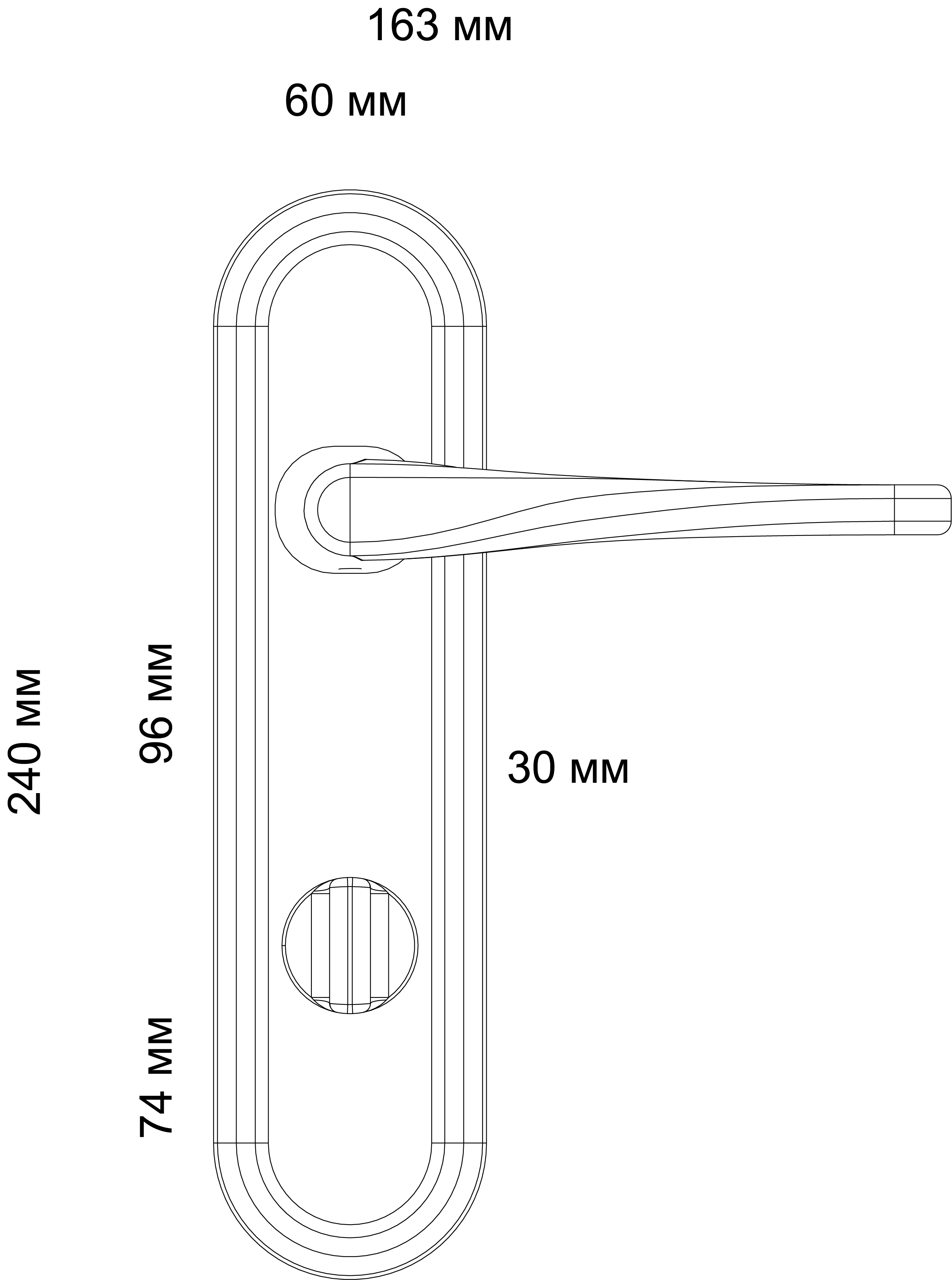 Ручка дверная THE OLYMPICS PLR WF на планке, цвет Зимняя стужа/Winter Frost фото фурнитура Самара