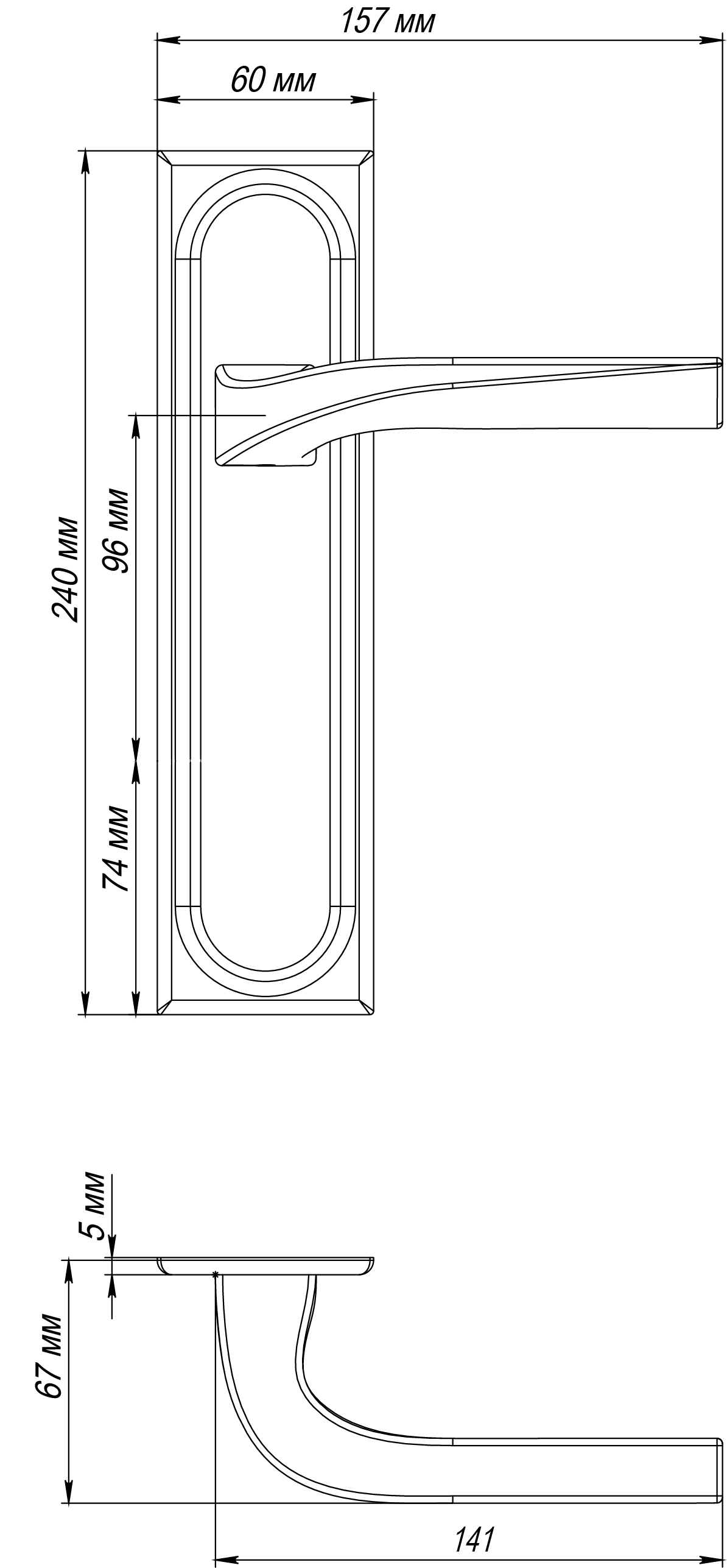 Ручка дверная WD CONCERT HALL PLS AH на планке, цвет Осенний мёд/Autumn Honey фото фурнитура Самара