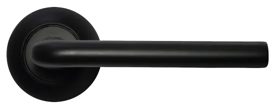 КОЛОННА, ручка дверная MH-03 BL, цвет - черный фото купить в Самаре