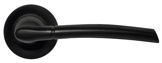 ПИЗА, ручка дверная MH-06 BL, цвет - черный фото купить в Самаре