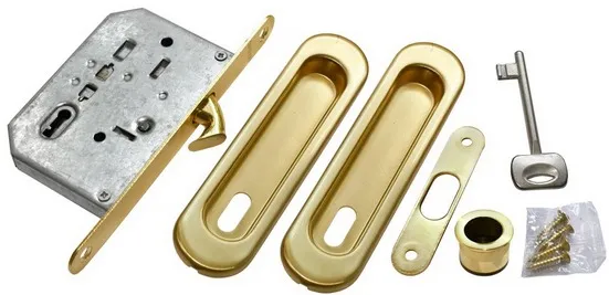 MHS150 L SG, комплект для раздвижных дверей, цвет - мат.золото фото купить Самара