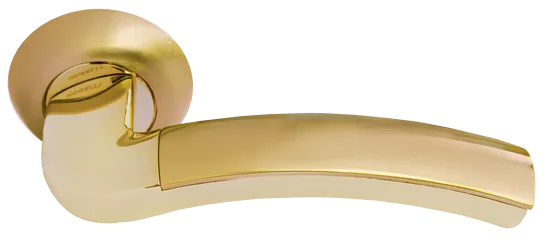 ПАЛАЦЦО, ручка дверная MH-02 SG/GP, цвет - мат.золото/золото фото купить Самара