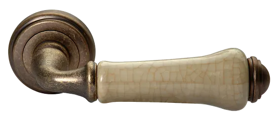 UMBERTO, ручка дверная MH-41-CLASSIC OMB/CH, цвет-старая мат.бронза/шампань фото купить Самара