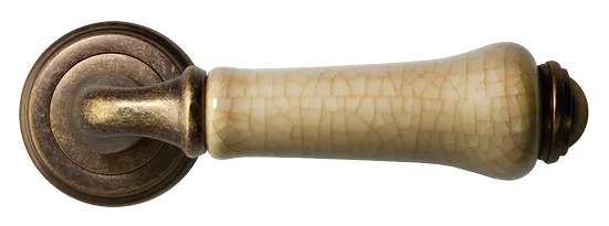 UMBERTO, ручка дверная MH-41-CLASSIC OMB/CH, цвет-старая мат.бронза/шампань фото купить в Самаре