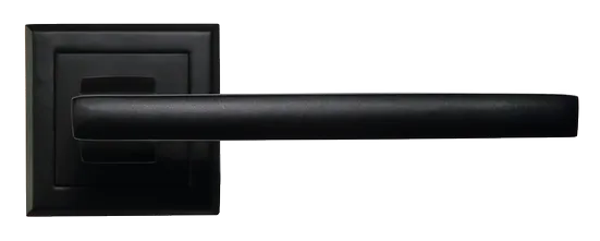 PANTS, ручка дверная на квадратной накладке MH-35 BL-S, цвет - черный фото купить в Самаре