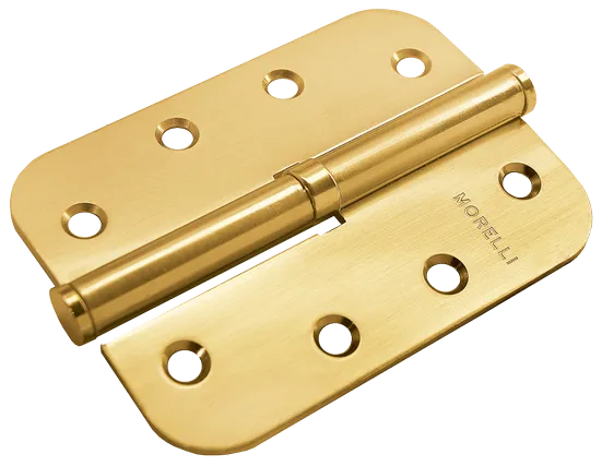 MSD-C 100X70X2.5 SG R, петля стальная скругленная правая без коронки, цвет - мат.золото фото купить Самара
