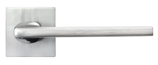 KAFFEE, ручка дверная на квадратной накладке MH-50-S6 SC, цвет - матовый хром фото купить в Самаре