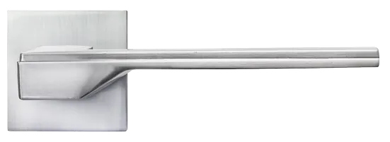 PIERRES, ручка дверная на квадратной накладке MH-49-S6 SC, цвет - матовый хром фото купить в Самаре