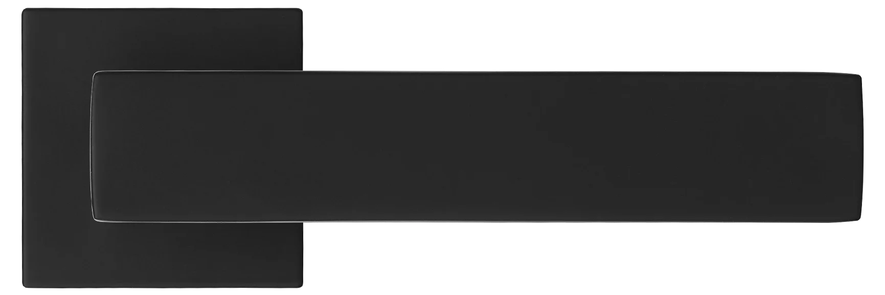 MIRA, ручка дверная на квадратной розетке MH-54-S6 BL, цвет - черный фото купить в Самаре