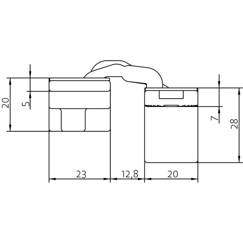 HH-19 B, скрытая петля, цвет - черный фото morelli Самара