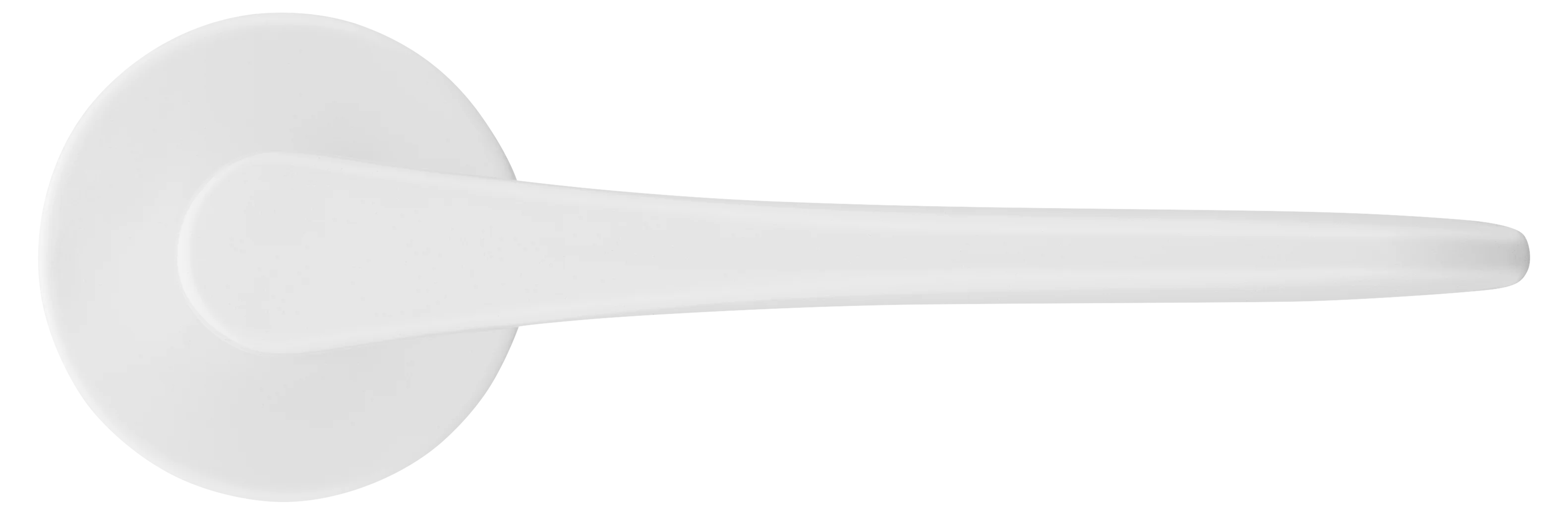 AULA R5 BIA, ручка дверная на розетке 7мм, цвет -  белый фото купить в Самаре