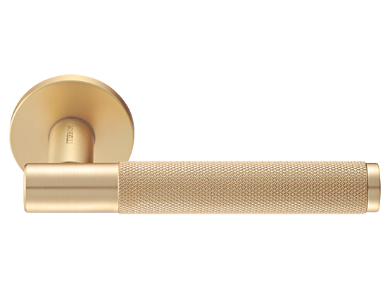 Ручка дверная "AZRIELI" на круглой розетке 6 мм, MH-57-R6T MSG, цвет - мат. сатинированное золото фото купить Самара