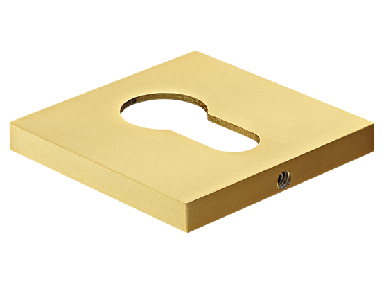 Накладка на ключевой цилиндр, на квадратной розетке 6 мм, MH-KH-S6 MSG, цвет - мат. сатинированное золото фото купить Самара