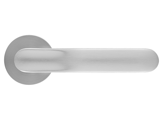 GARAK ручка дверная на круглой розетке 6 мм, MH-59-R6 MSC, цвет - мат. сатинированный хром фото купить в Самаре