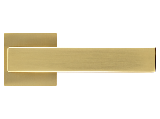 LOT ручка дверная на квадратной розетке 6 мм MH-56-S6 MSG, цвет - мат.сатинированное золото фото купить в Самаре